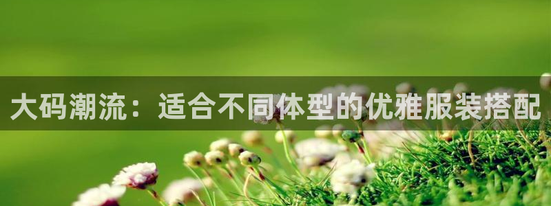 欧星老虎机娱乐：大码潮流：适合不同体型的
