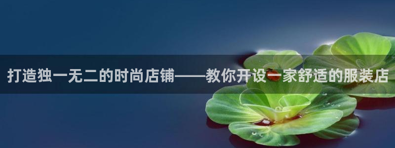 星欧娱乐登录入口：打造独一无二的时尚店铺